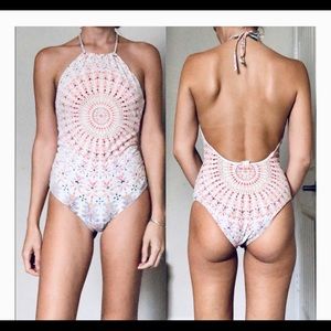Billabong Boho Monokini Paisley White Halter